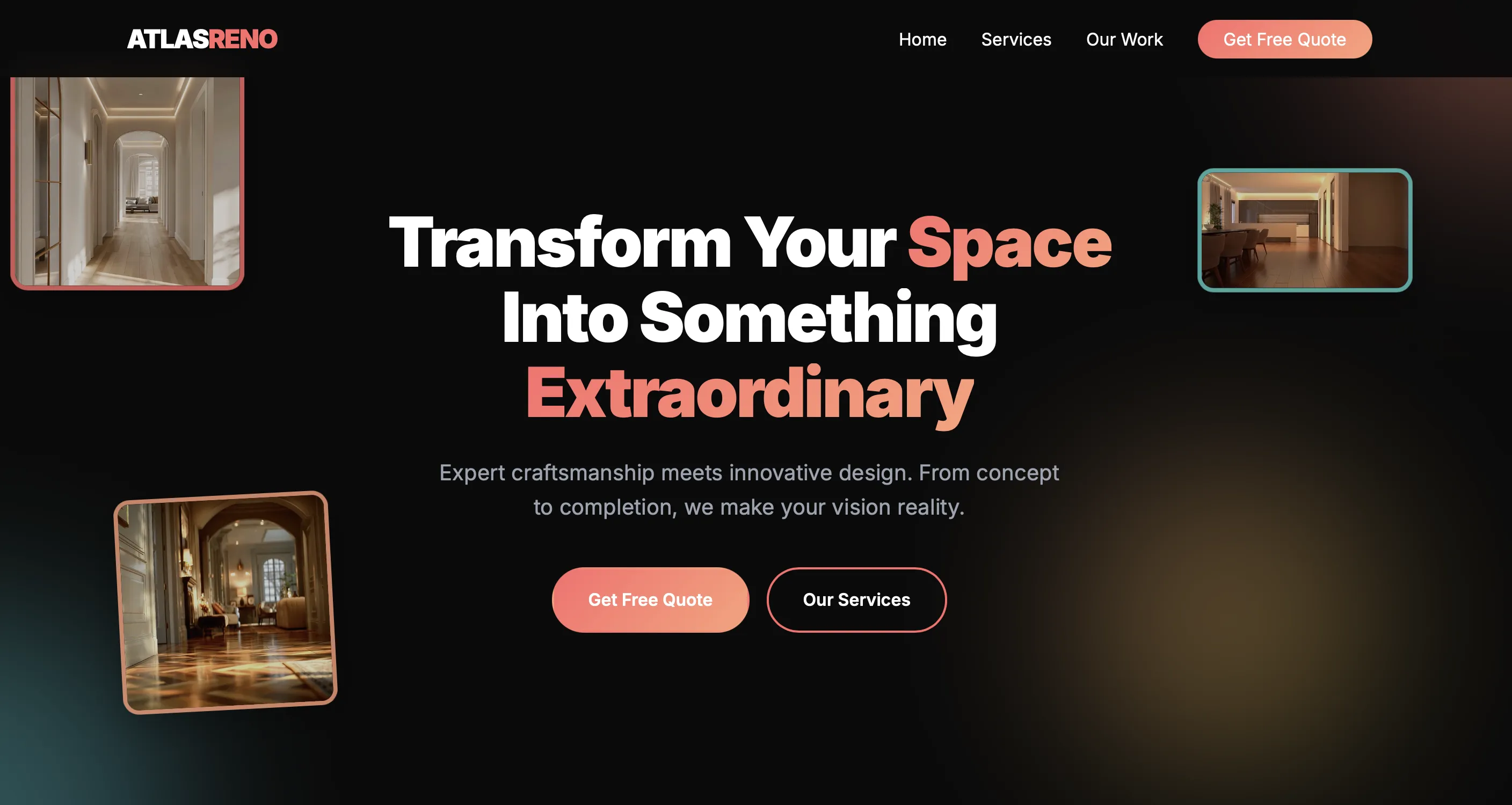 Atlas Reno website designed by MarlinSocial