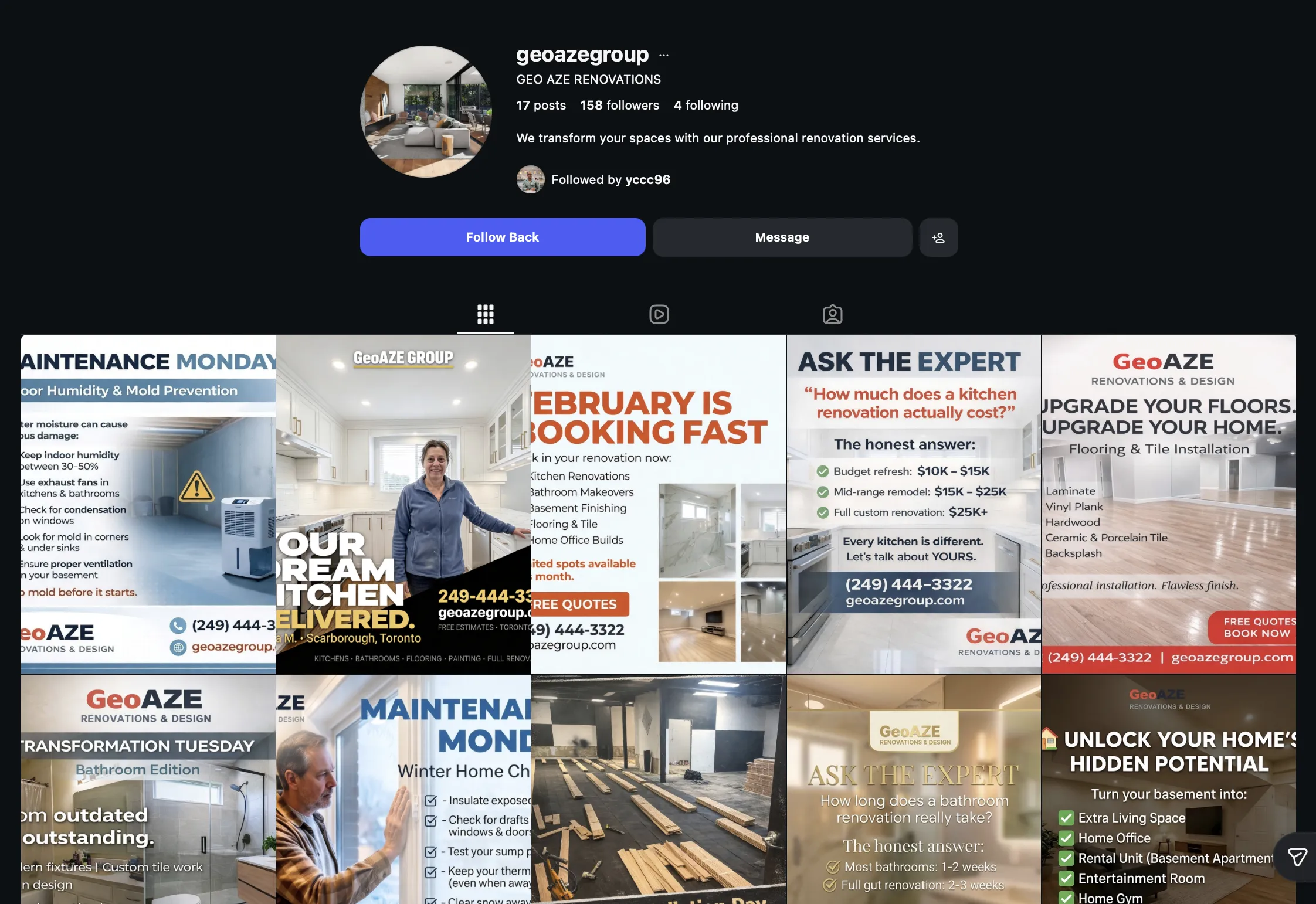 GeoAZE Group social media management by MarlinSocial