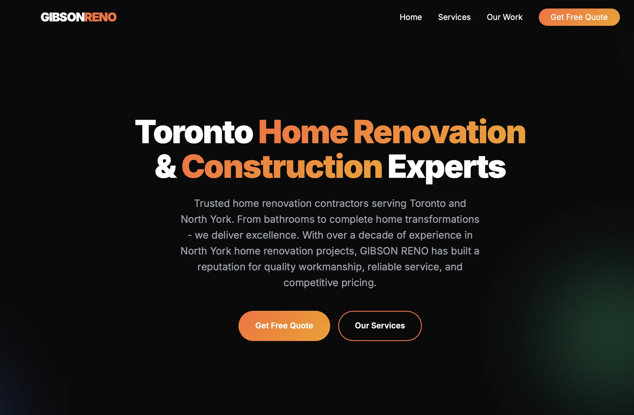 GibsonReno website designed by MarlinSocial